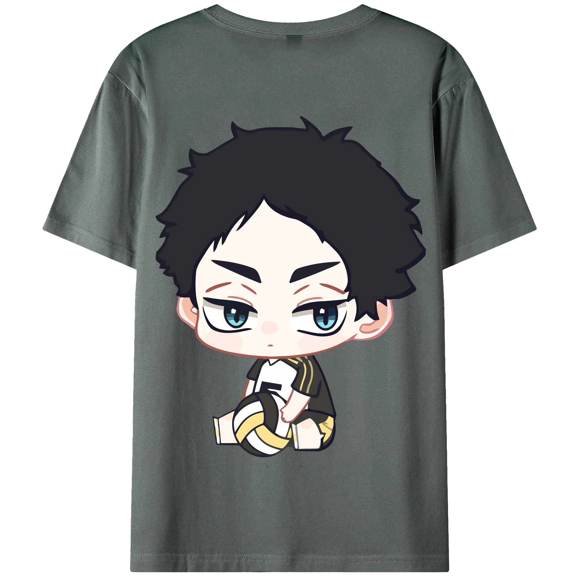 （画像用） ハイキュー!! Haikyu!! 綿100％半袖Tシャツ（背面プリント）